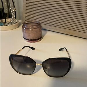 Dolce & Gabbana Black and Gold Oversized Sunglasses